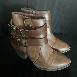 Blowfish Brown Ankle Booties